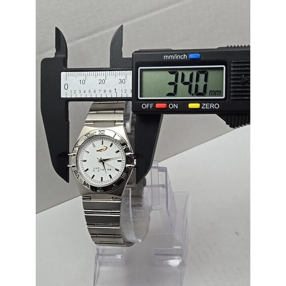 Wang Jin Pyng Gift Crocodile International A474 Quartz Watch New Battery Silver main image 9